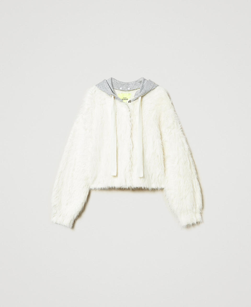 Twin Set Bomber MYFO In Maglia Con Cappuccio