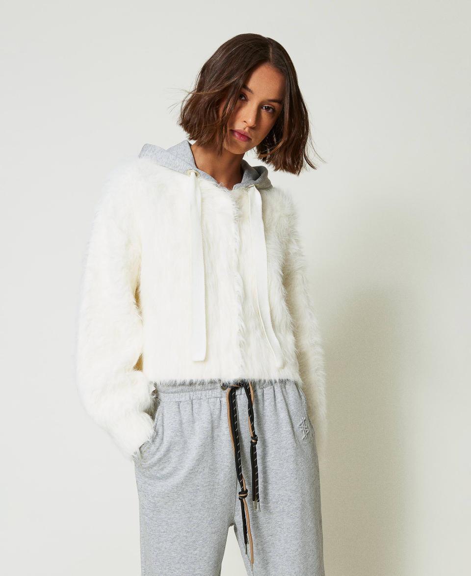 Twin Set Bomber MYFO In Maglia Con Cappuccio