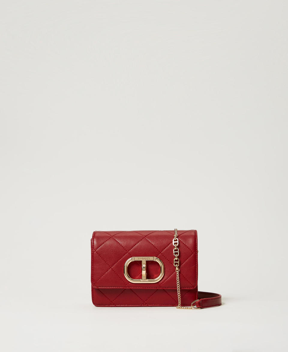 Twin Set Borsa a tracolla con chiusura Oval T