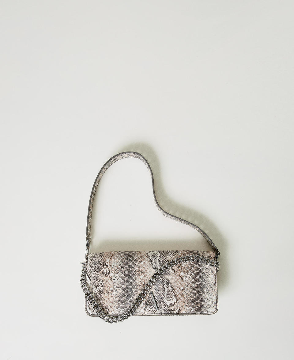 Twin Set Borsa a tracolla con stampa snake