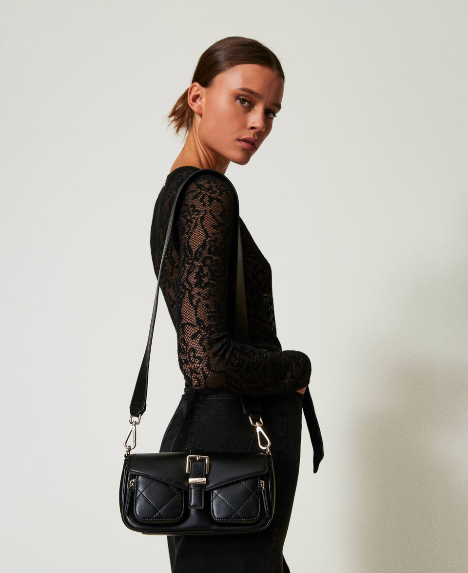 Twin Set Borsa A Tracolla Con Tasche Trapuntate