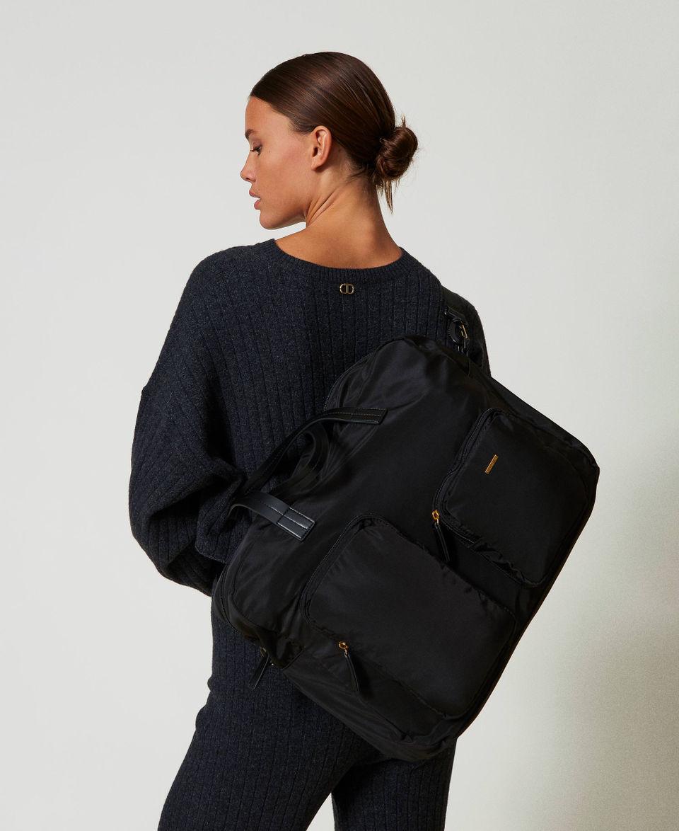 Twin Set Borsa Shopper In Tessuto Tecnico