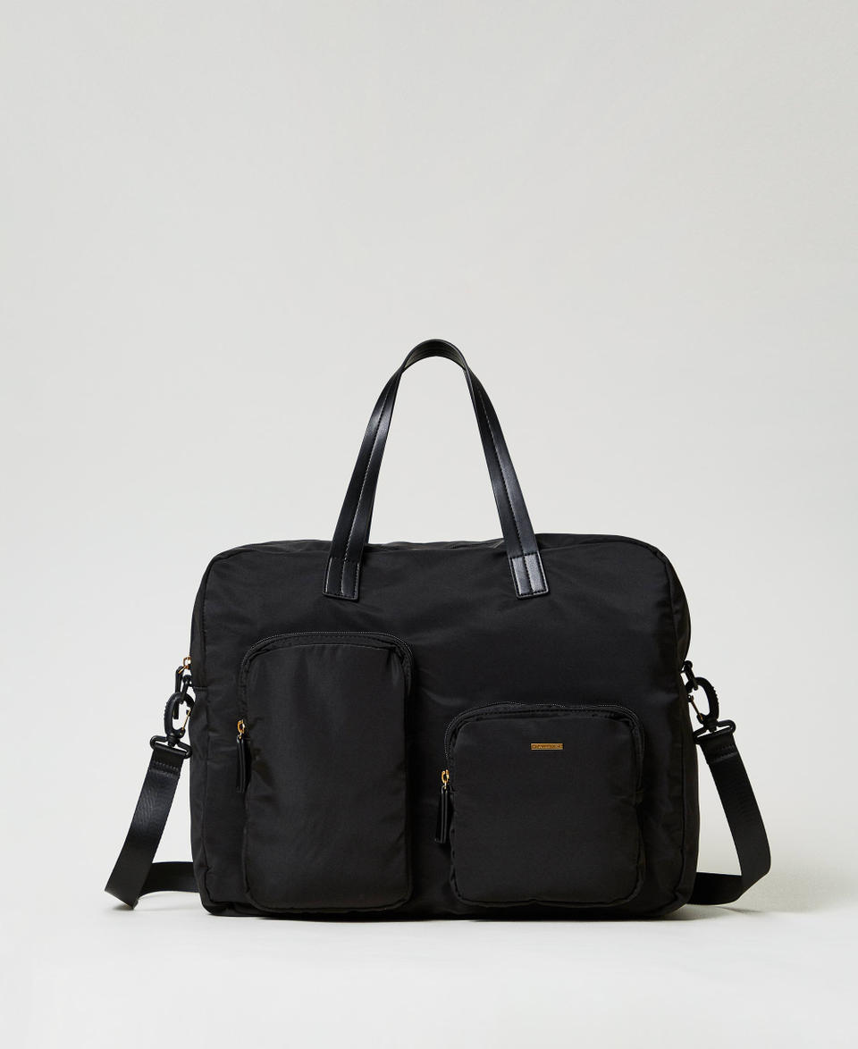 Twin Set Borsa shopper in tessuto tecnico