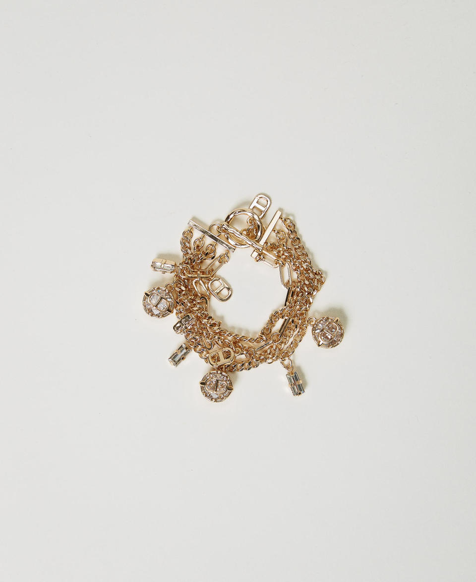 Twin Set Bracciale multifilo con pendenti