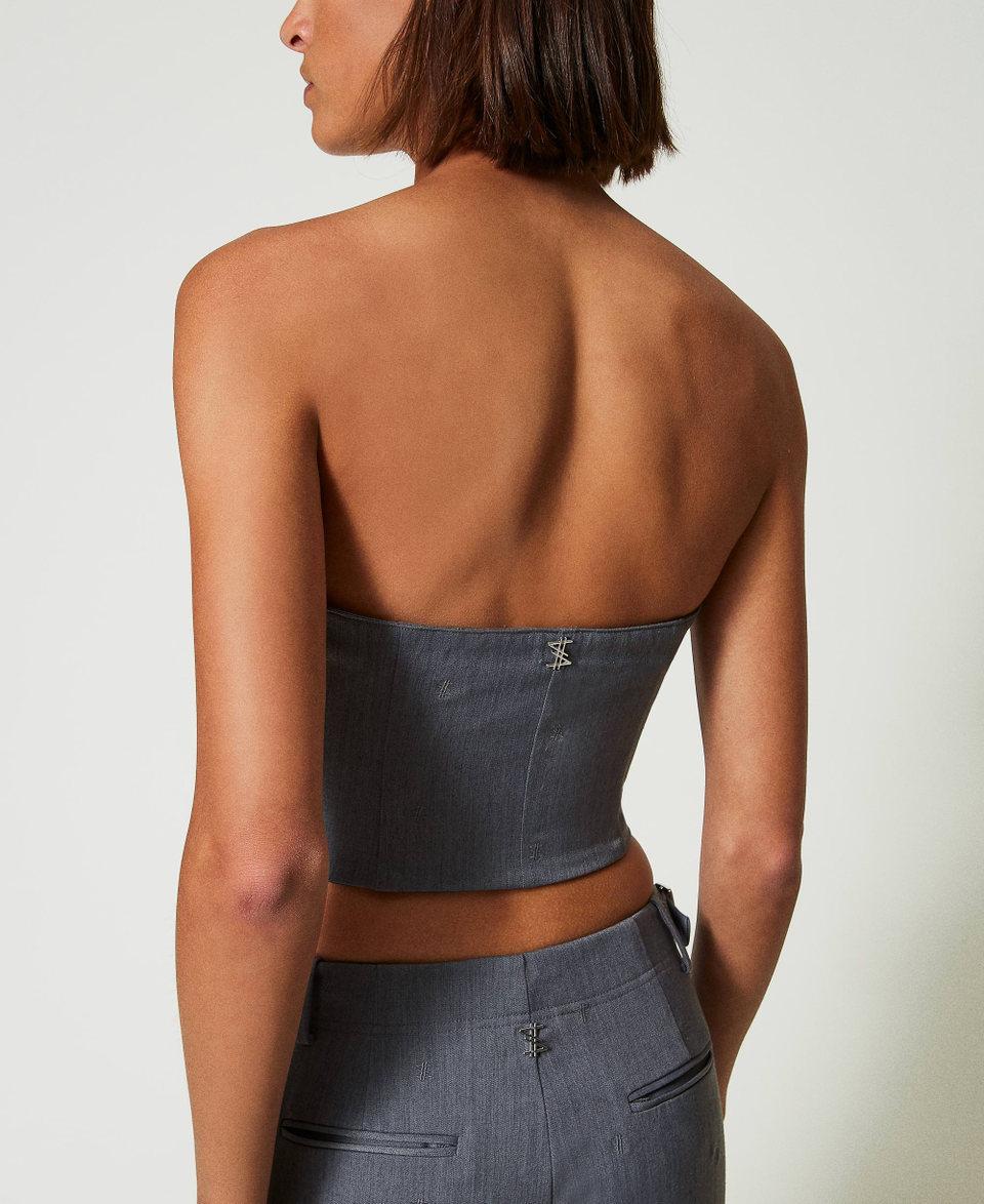 Twin Set Bustino MYFO Con Ricamo