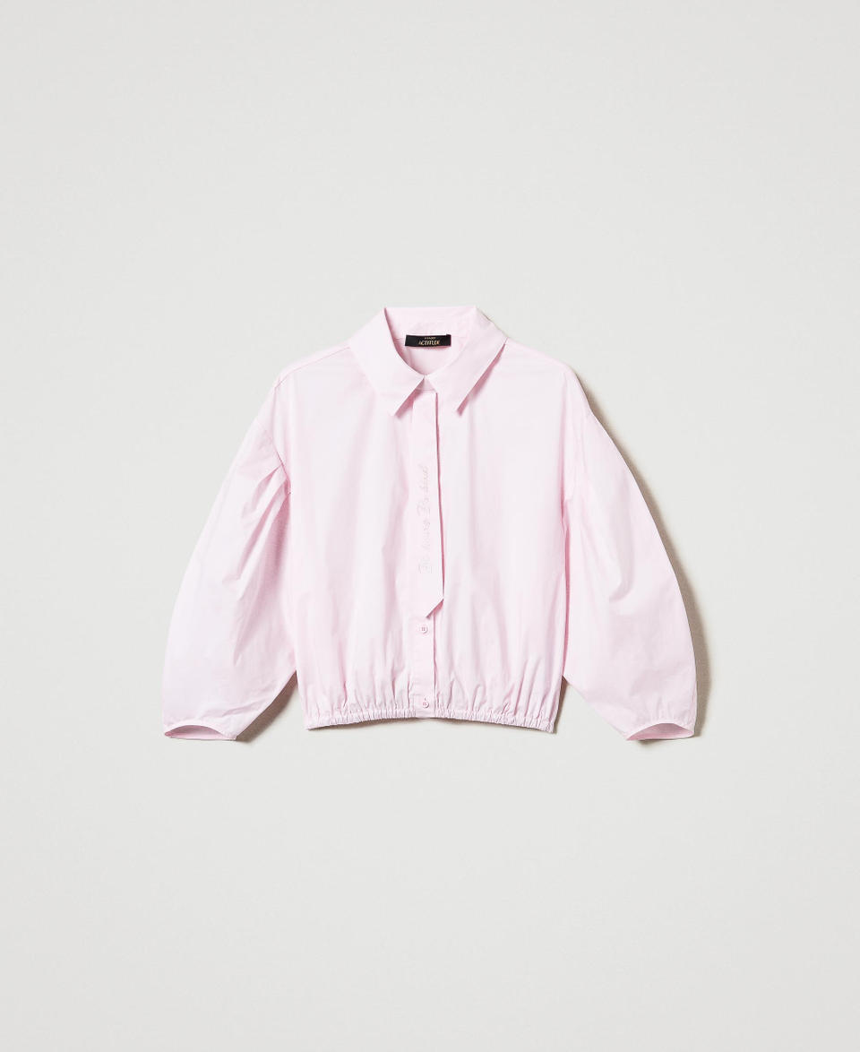 Twin Set Camicia Boxy Con Cravattino