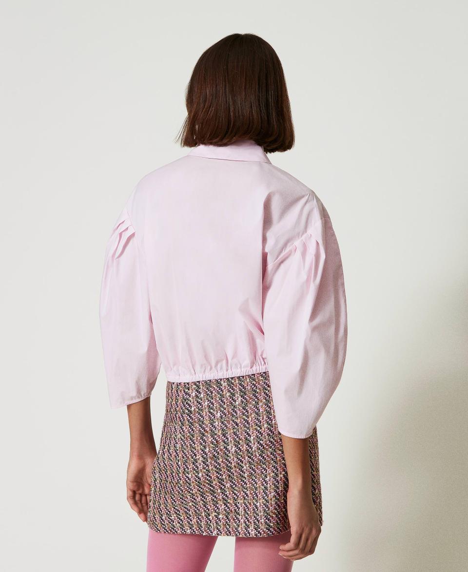 Twin Set Camicia Boxy Con Cravattino