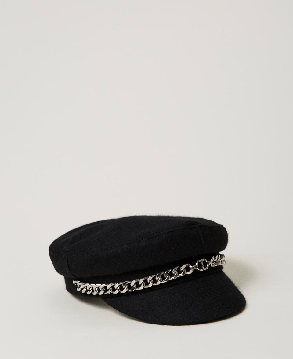 Twin Set Cappello basco in panno