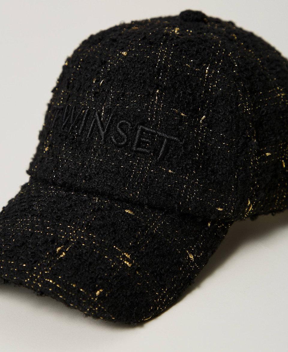 Twin Set Cappello Da Baseball Bouclé Con Logo