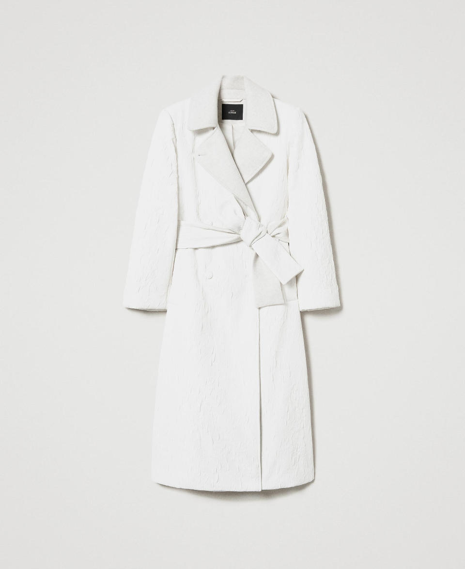 Twin Set Cappotto Doppiopetto Goffrato