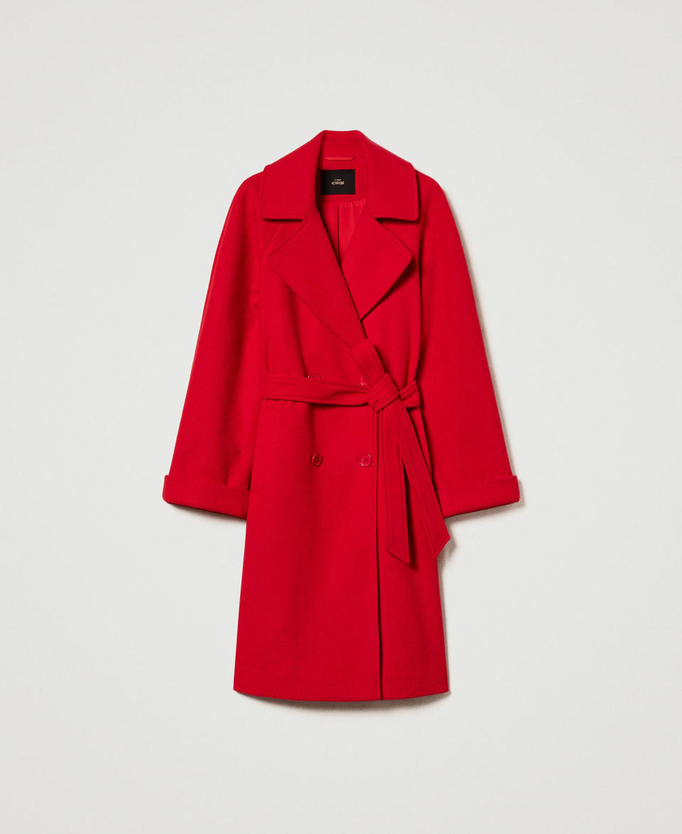 Twin Set Cappotto Doppiopetto In Panno