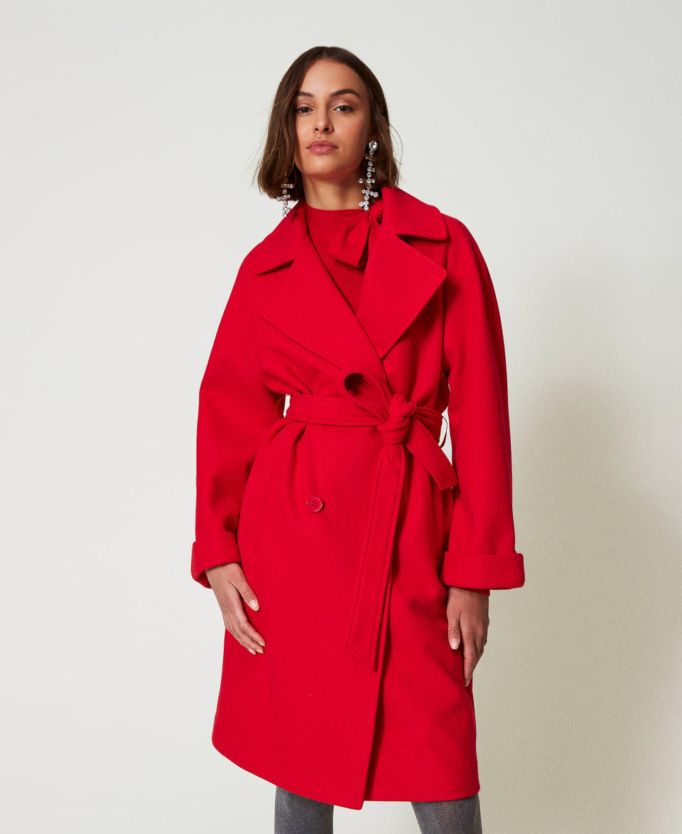 Twin Set Cappotto Doppiopetto In Panno