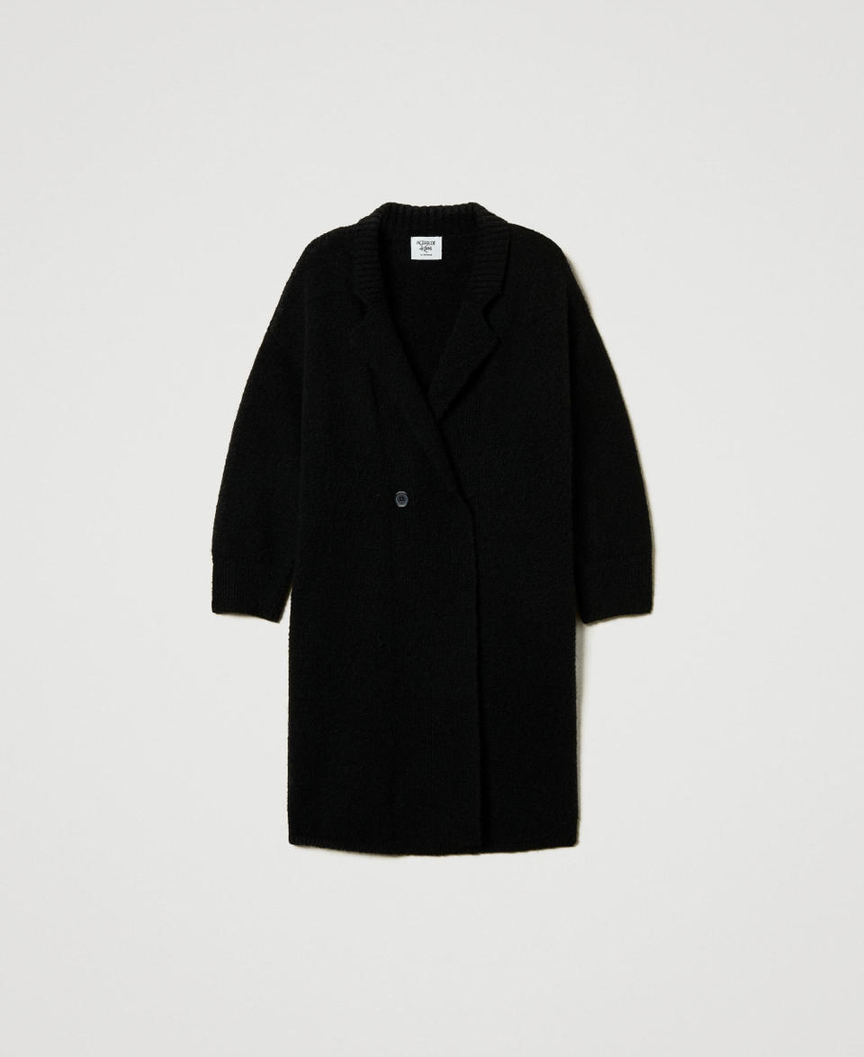 Twin Set Cappotto In Filato Riciclato Bouclé