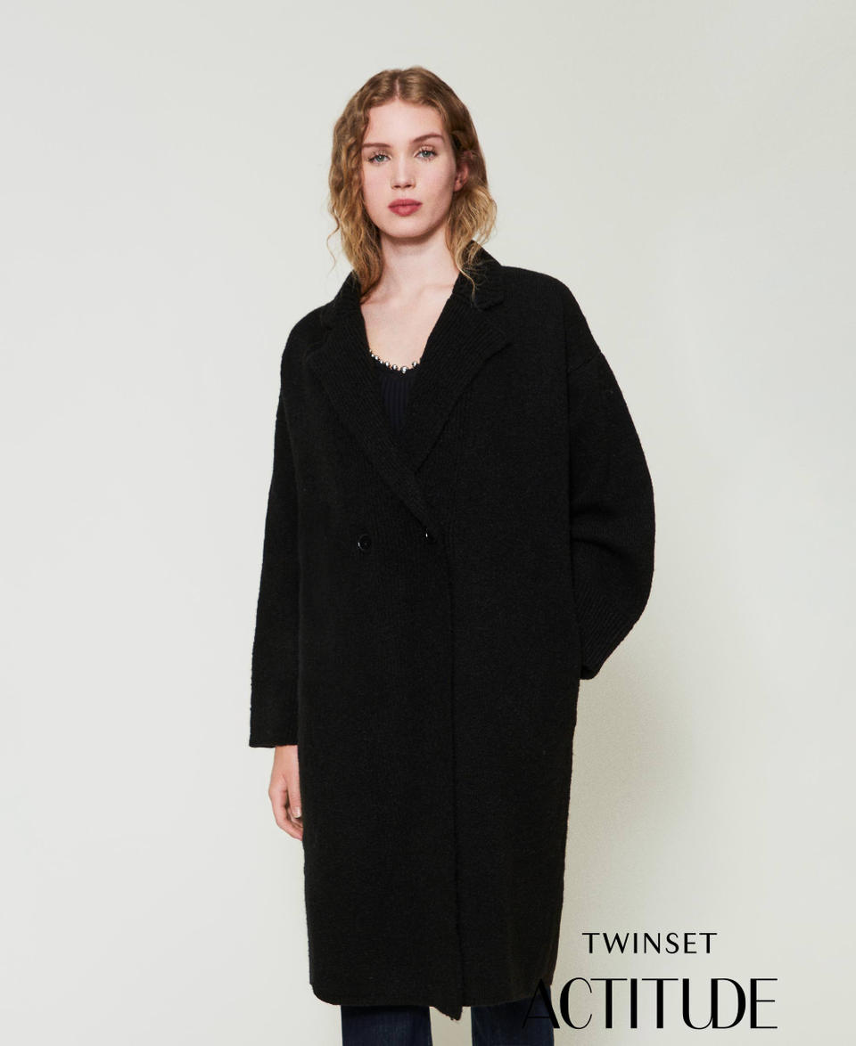 Twin Set Cappotto in filato riciclato bouclé