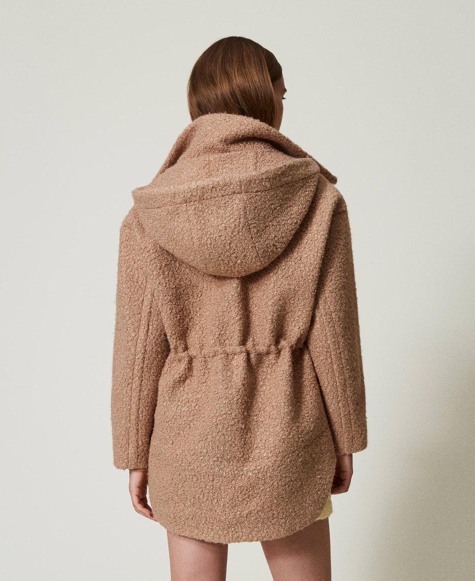 Twin Set Cappotto Parka In Panno Arricciato