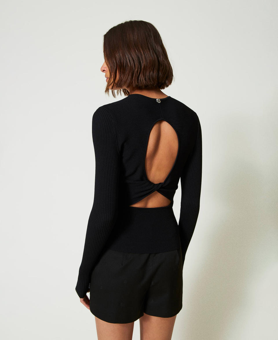 Twin Set Cardigan A Costine Con Borchie