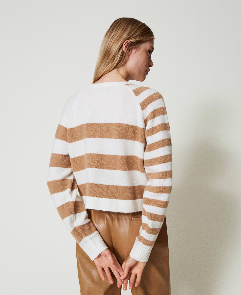 Twin Set Cardigan A Righe Bicolore