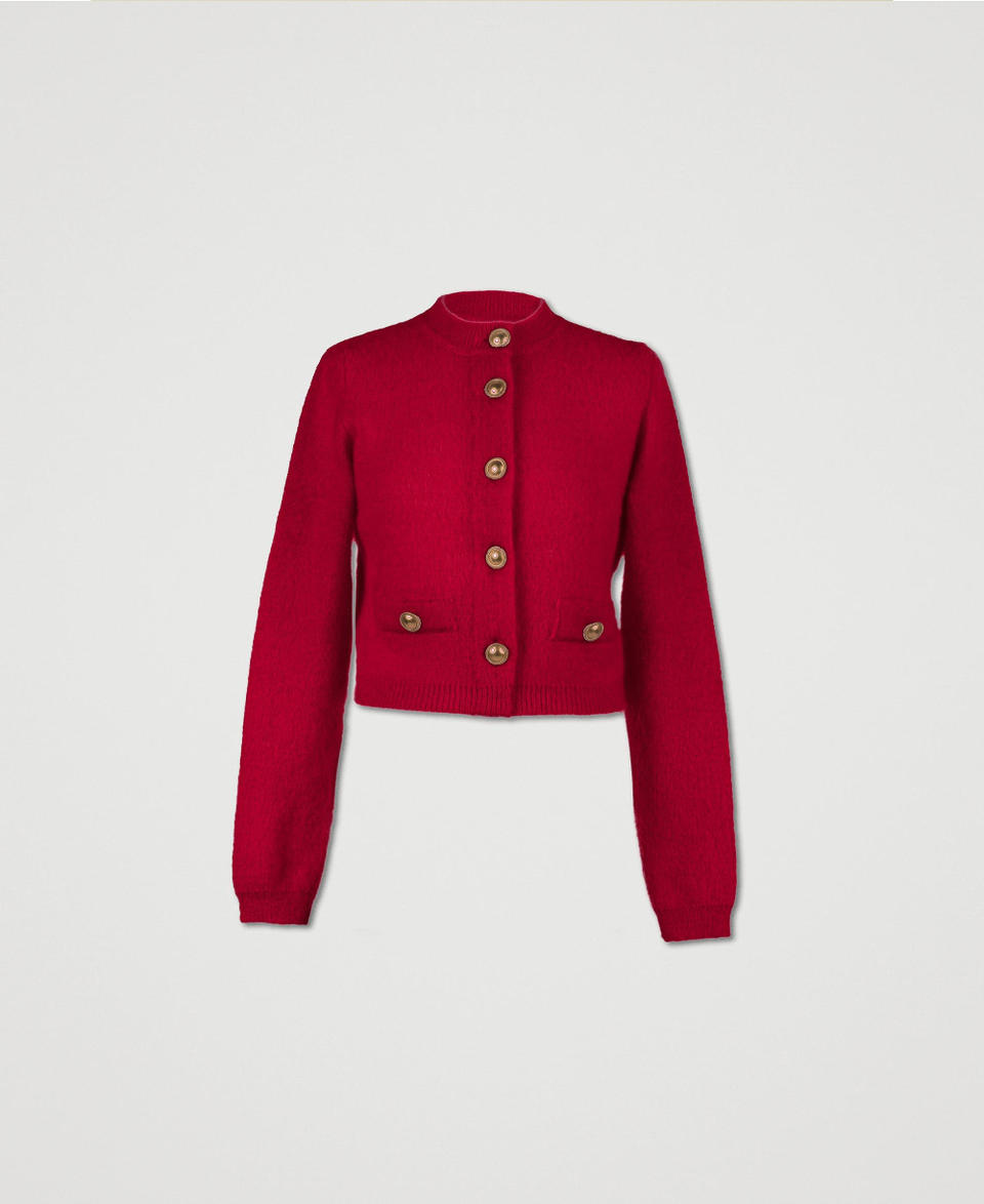 Twin Set Cardigan 'Anne' In Misto Mohair