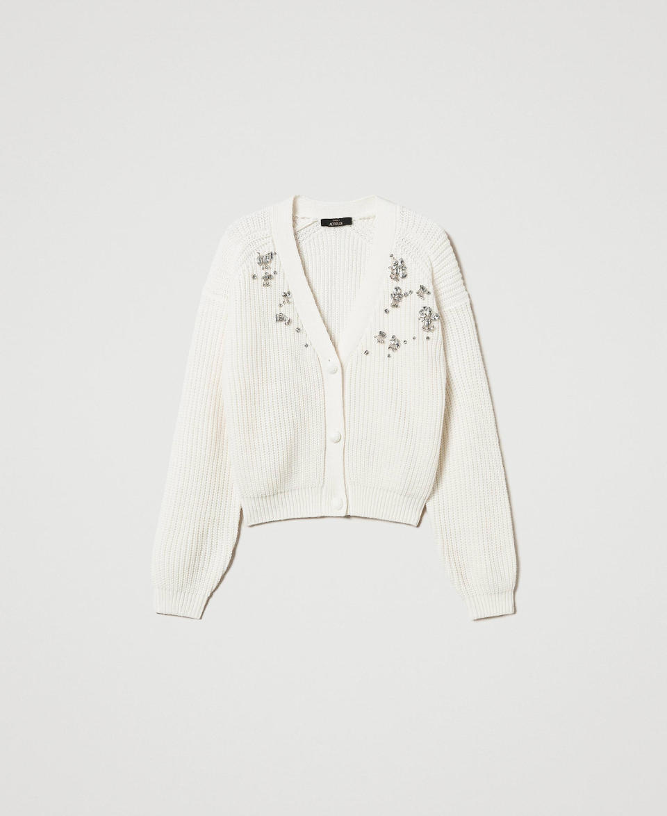 Twin Set Cardigan Con Ricami Fatti A Mano