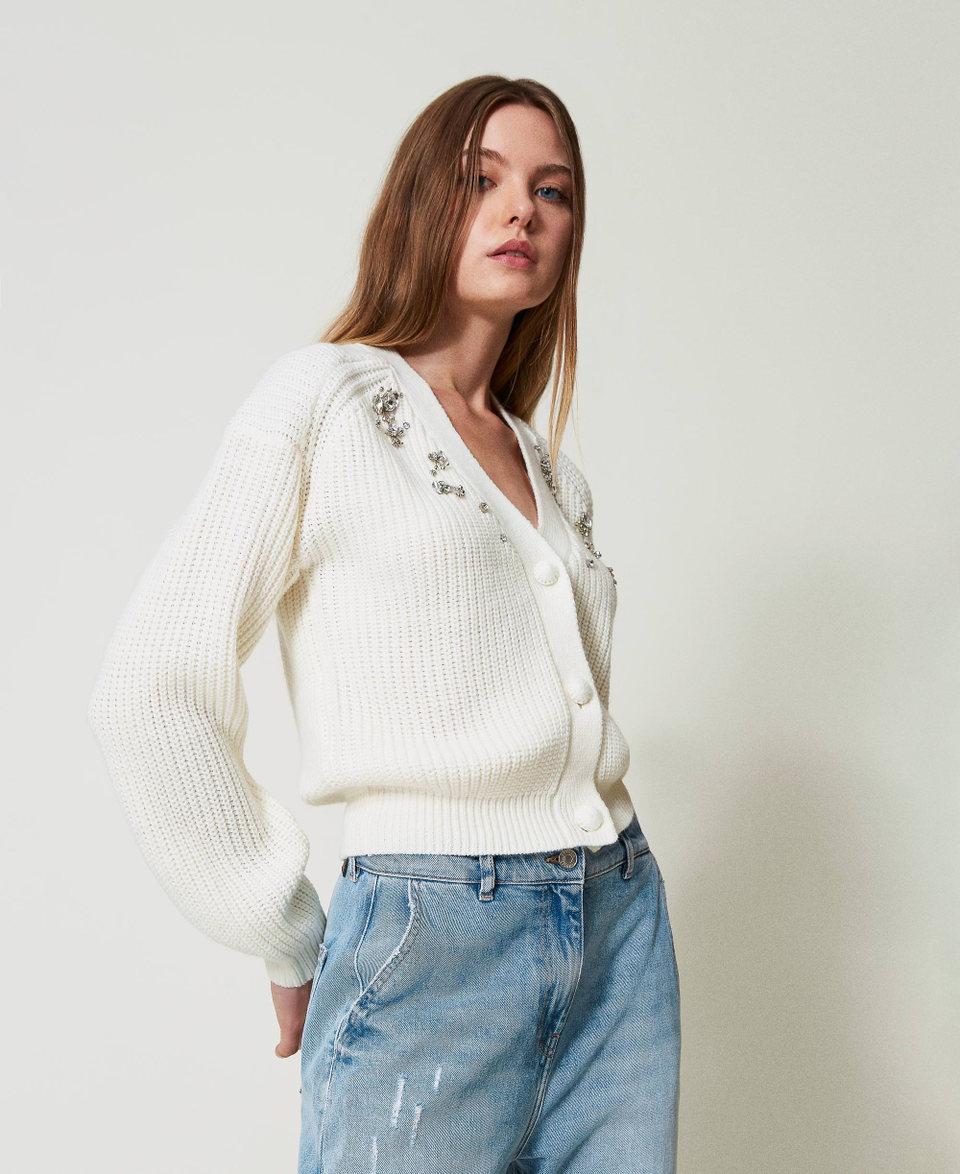 Twin Set Cardigan Con Ricami Fatti A Mano