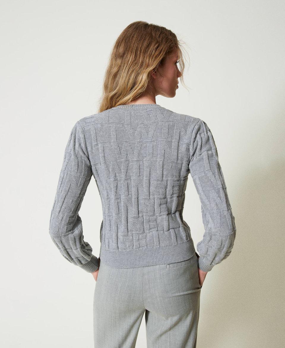 Twin Set Cardigan In Cotone E Cashmere Con Logo