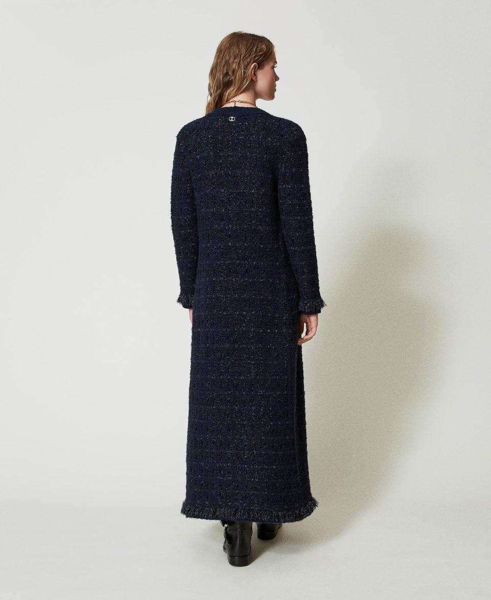 Twin Set Cardigan Lungo Jacquard Check