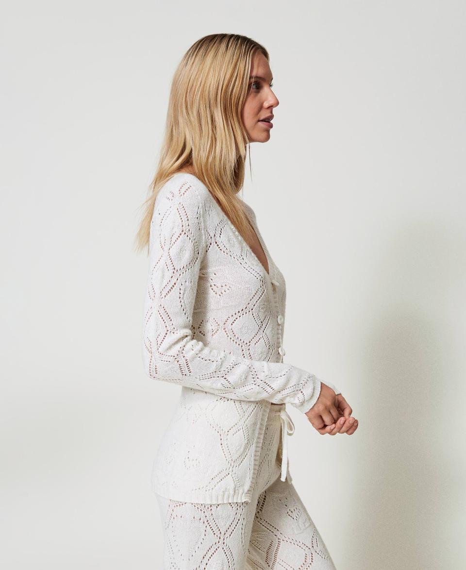 Twin Set Cardigan Seamless In Filato Treeblend