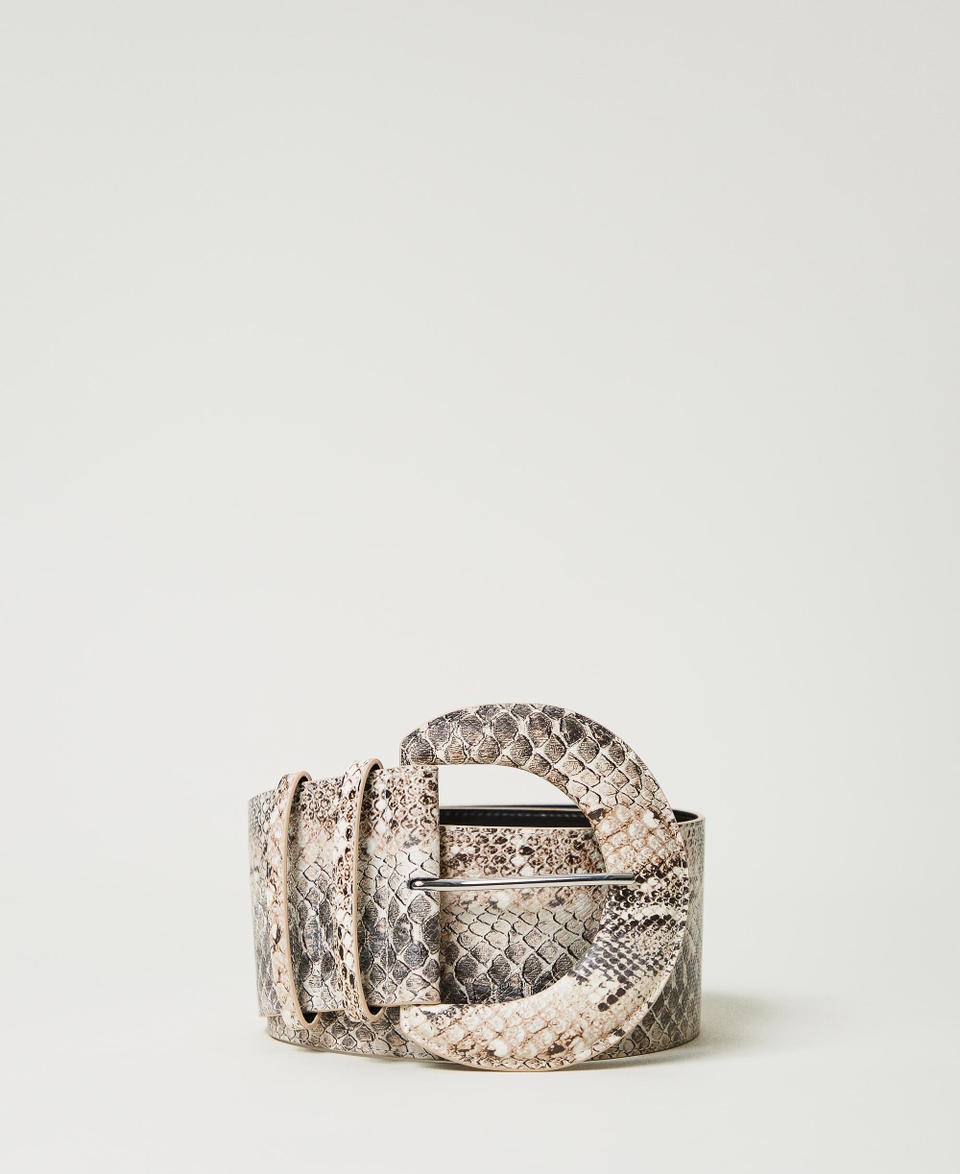 Twin Set Cintura a vita alta con stampa snake