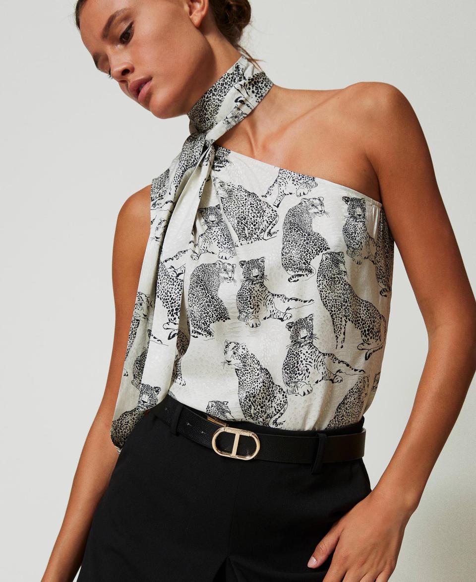 Twin Set Cintura Reversibile Con Fibbia Oval T