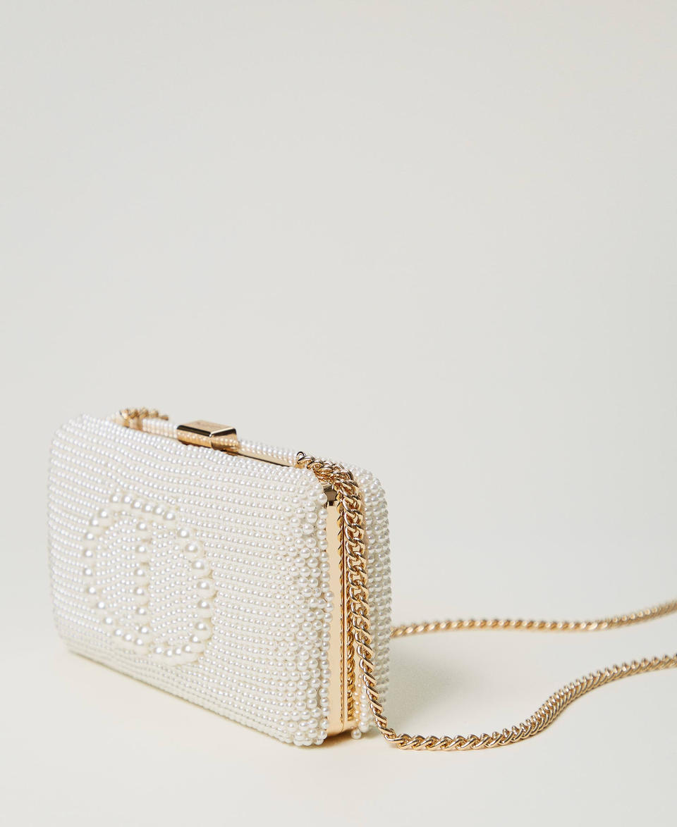Twin Set Clutch Con Perle E Oval T