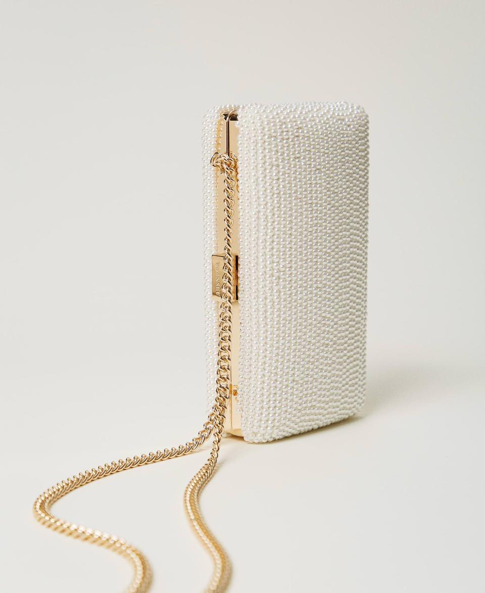 Twin Set Clutch Con Perle E Oval T