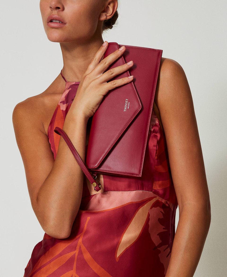 Twin Set Clutch In Pelle Con Logo