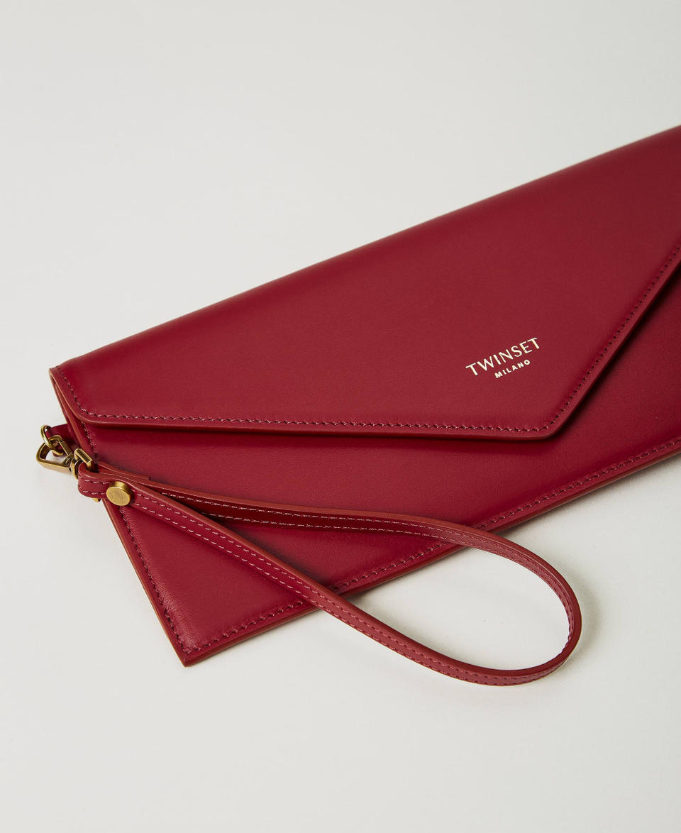 Twin Set Clutch In Pelle Con Logo