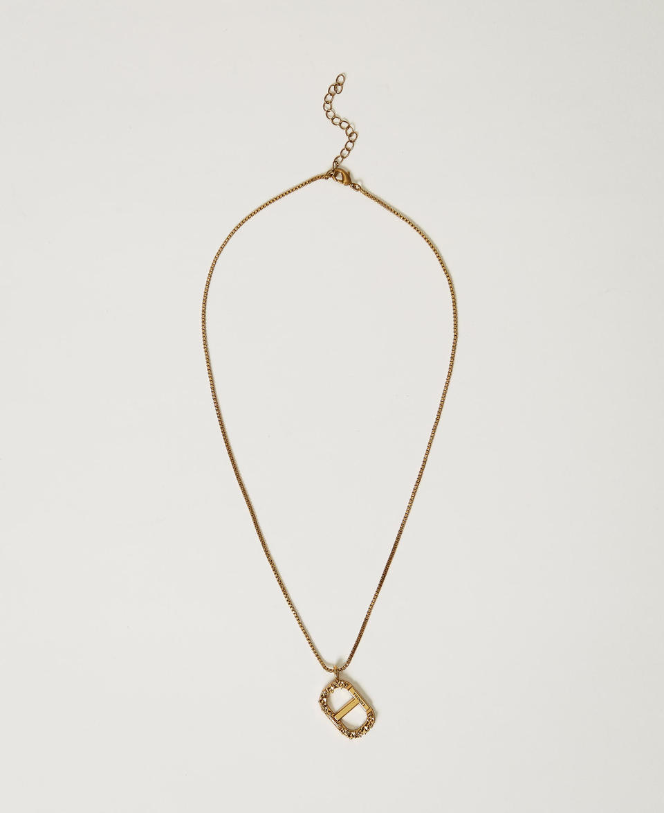 Twin Set Collana con Oval T floreale