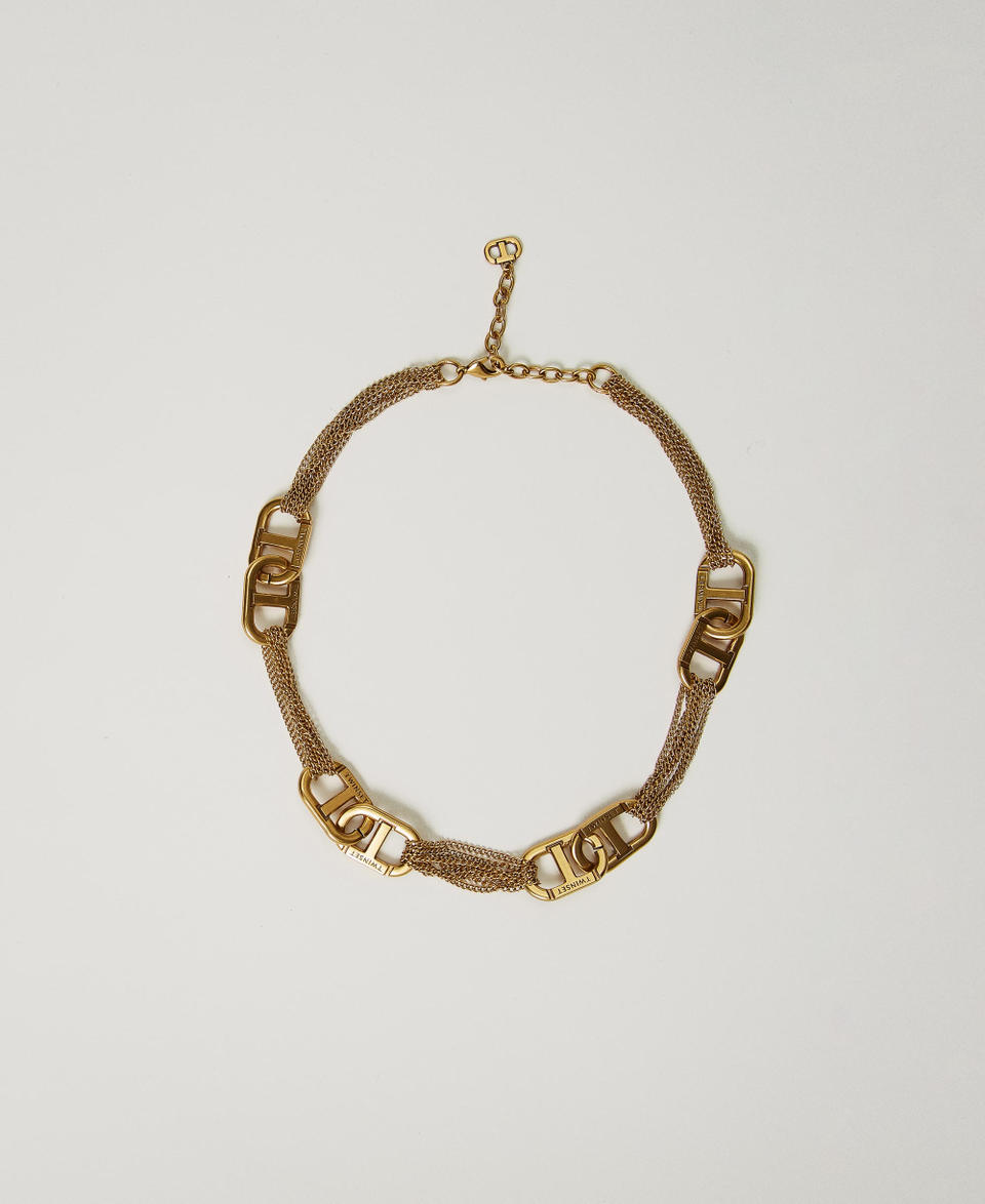 Twin Set Collana girocollo con Oval T