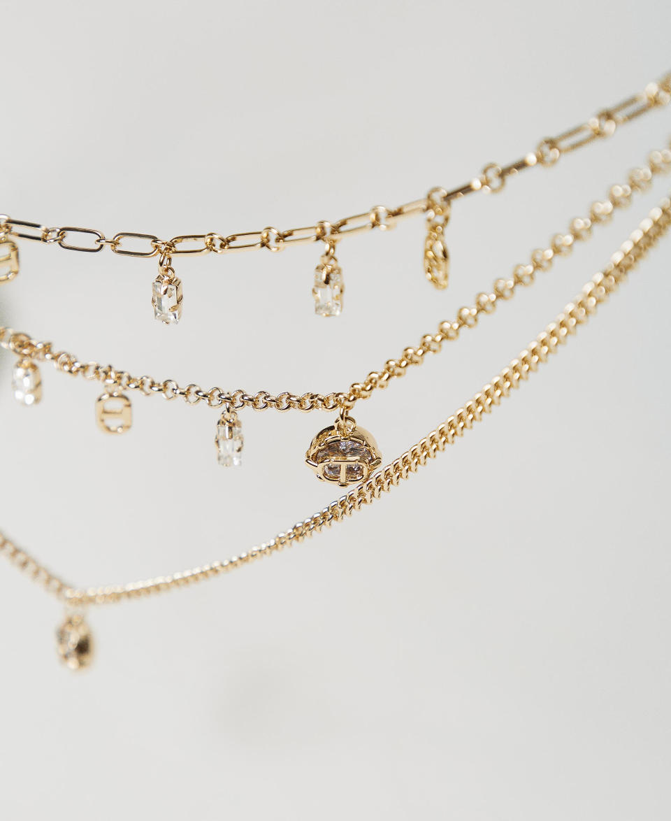 Twin Set Collana Multifilo Con Pendenti