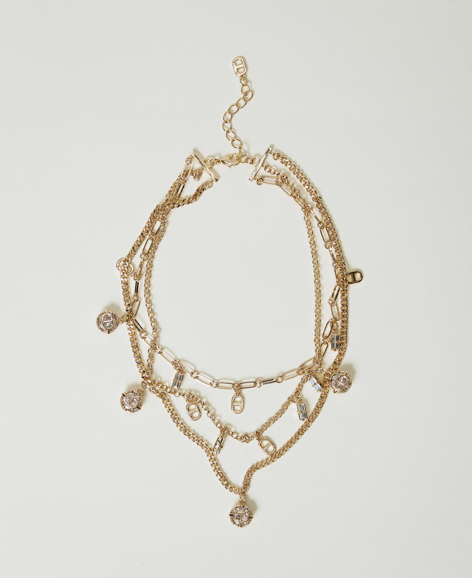 Twin Set Collana Multifilo Con Pendenti