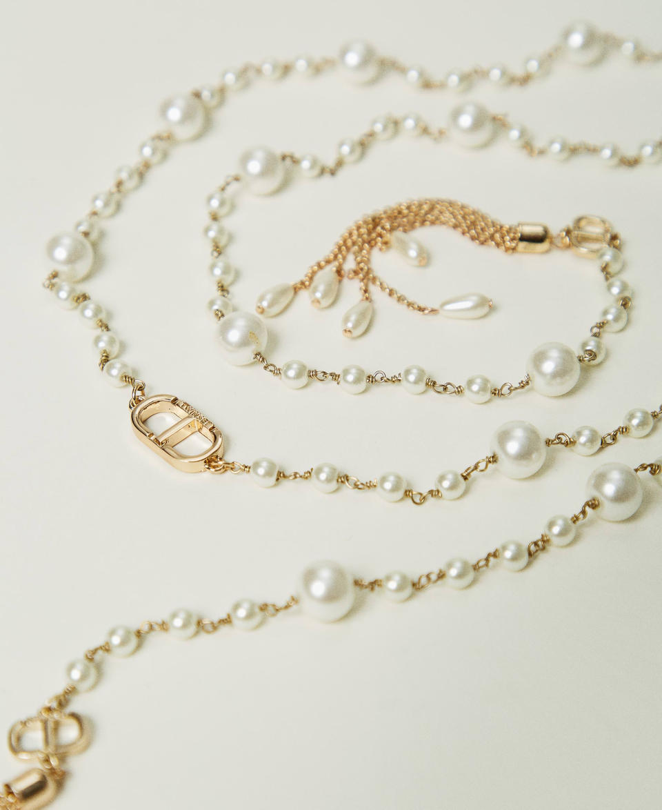 Twin Set Collana Regolabile Con Nappe Pendenti