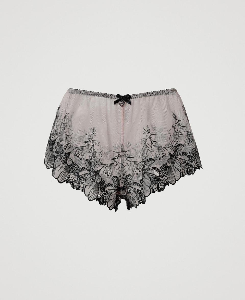 Twin Set Culotte In Tulle Ricamato