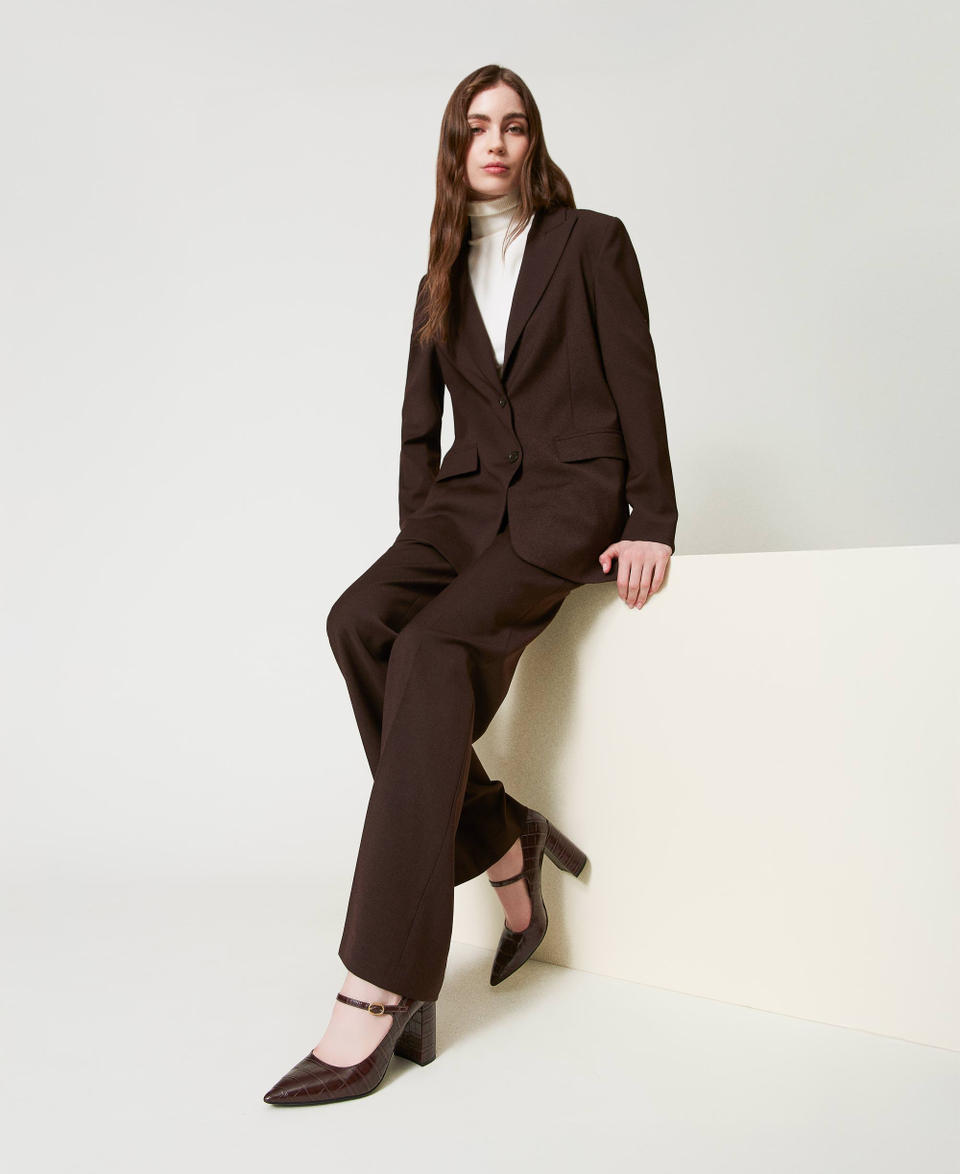 Twin Set Décolleté Con Stampa Cocco