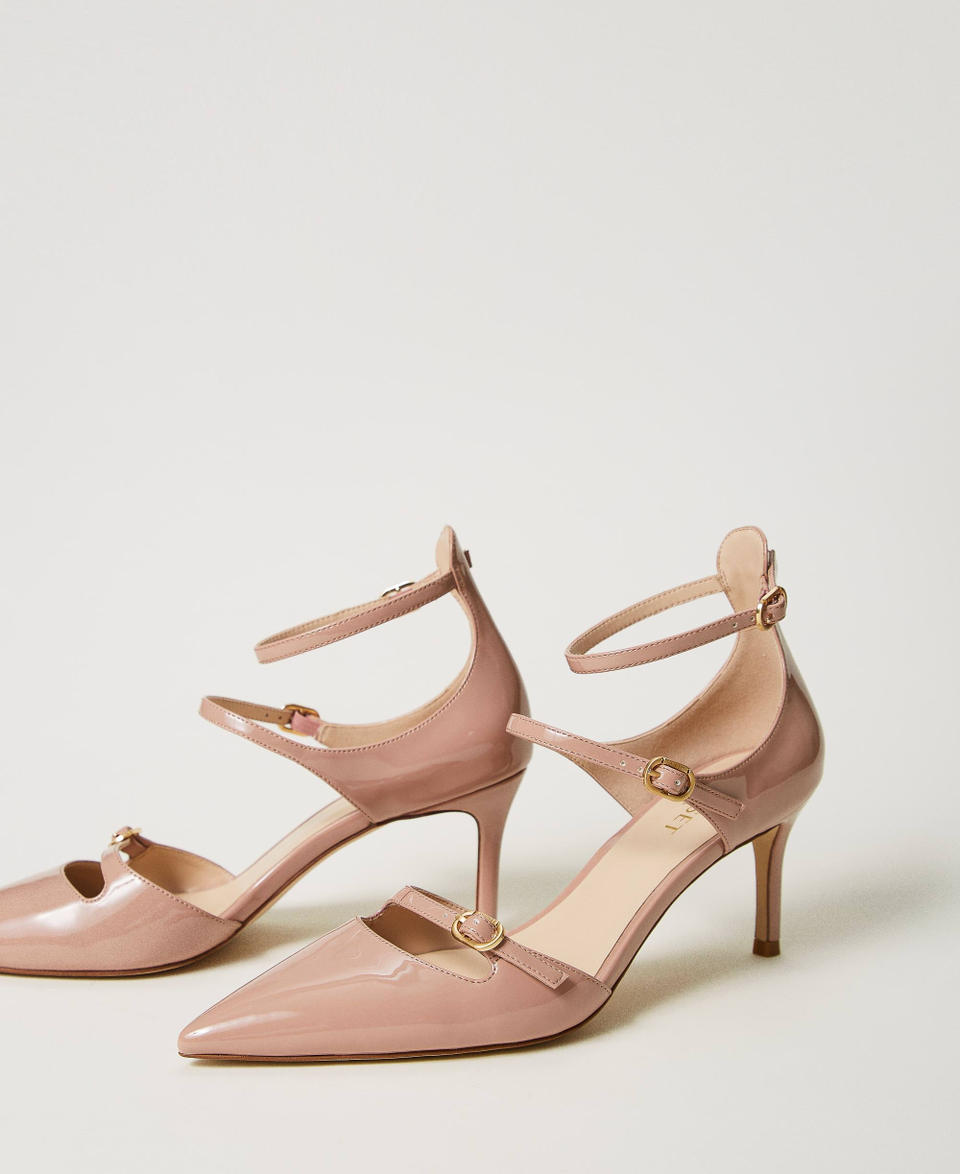 Twin Set Décolleté In Vernice Con Cinturini