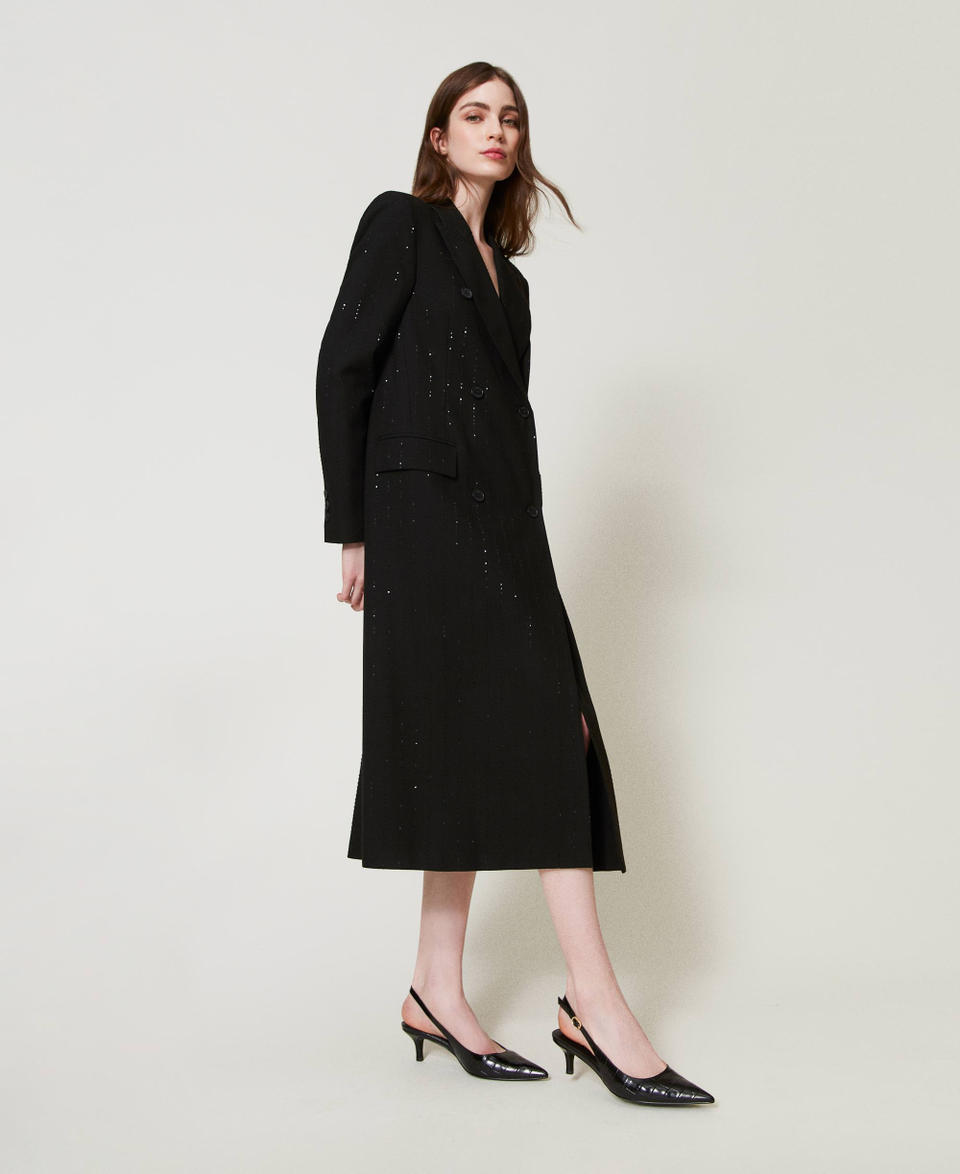 Twin Set Décolleté Sling Back A Stampa Cocco