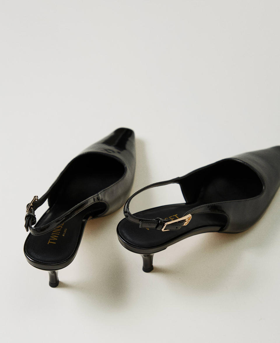 Twin Set Décolleté Sling Back In Vernice