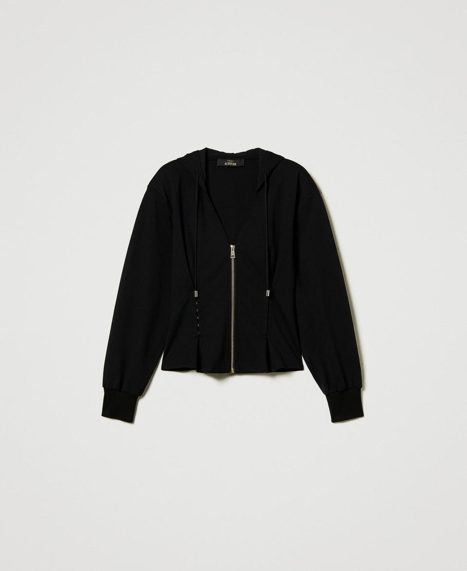 Twin Set Felpa Fitted Con Ganci Décor