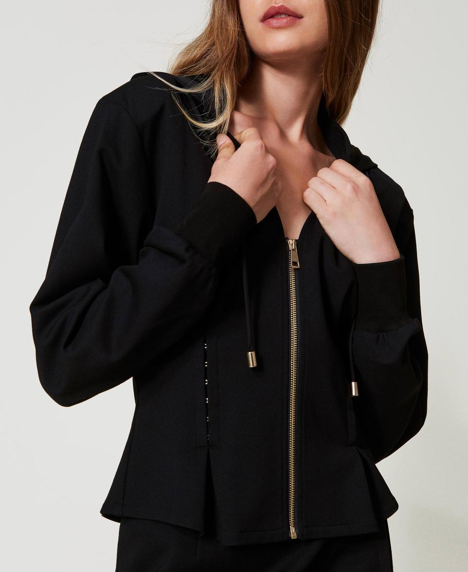 Twin Set Felpa fitted con ganci décor