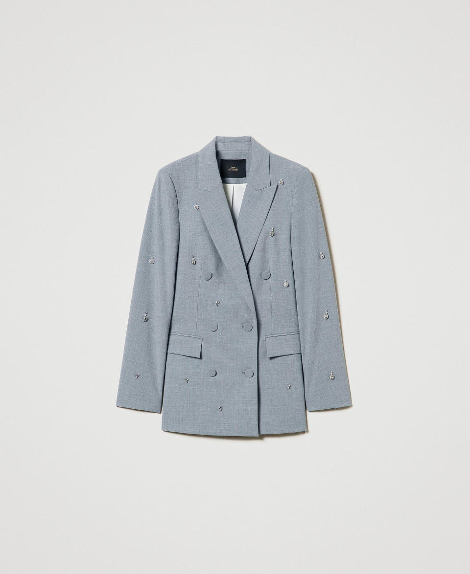 Twin Set Giacca Blazer Con Ricami A Mano