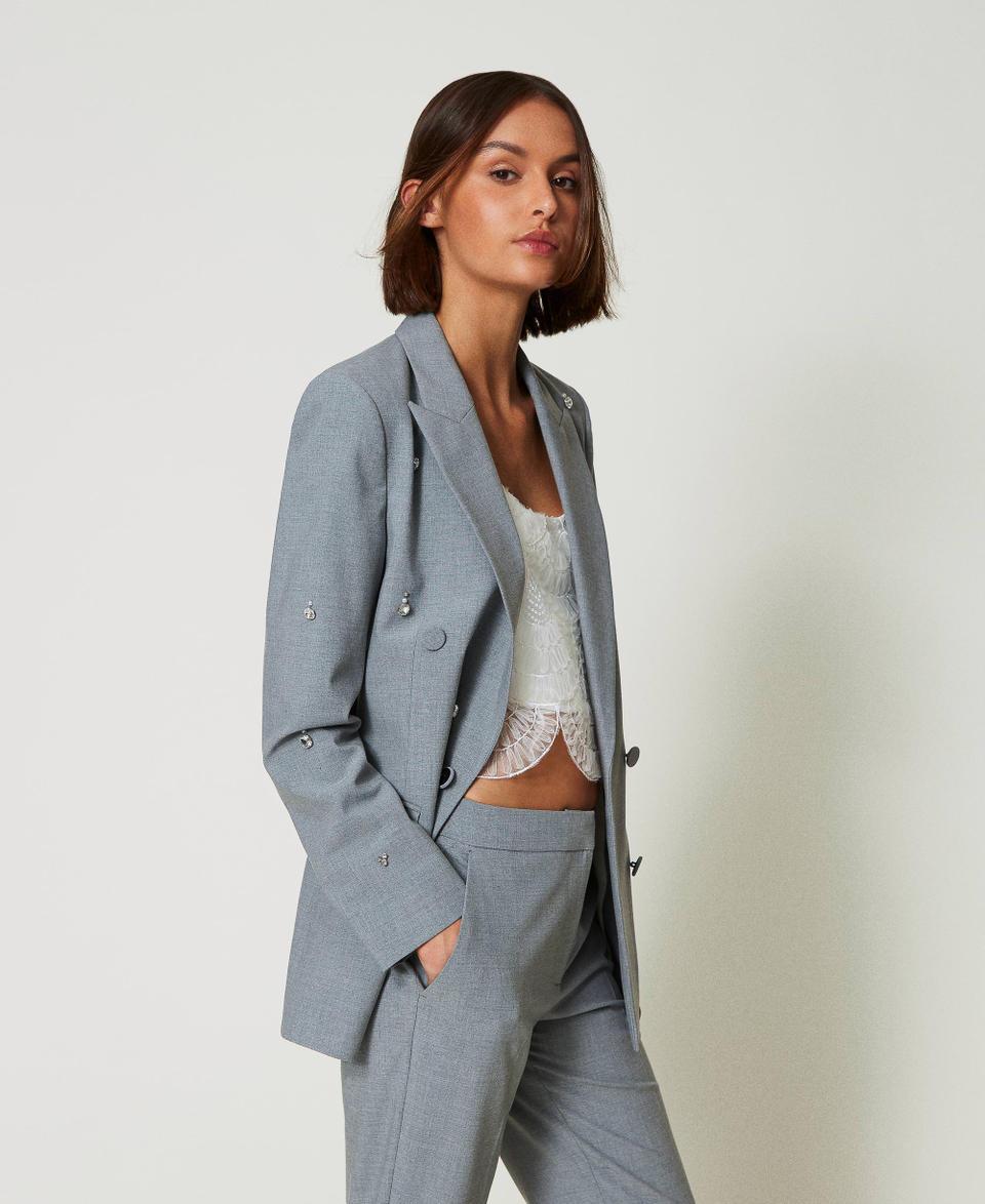 Twin Set Giacca Blazer Con Ricami A Mano