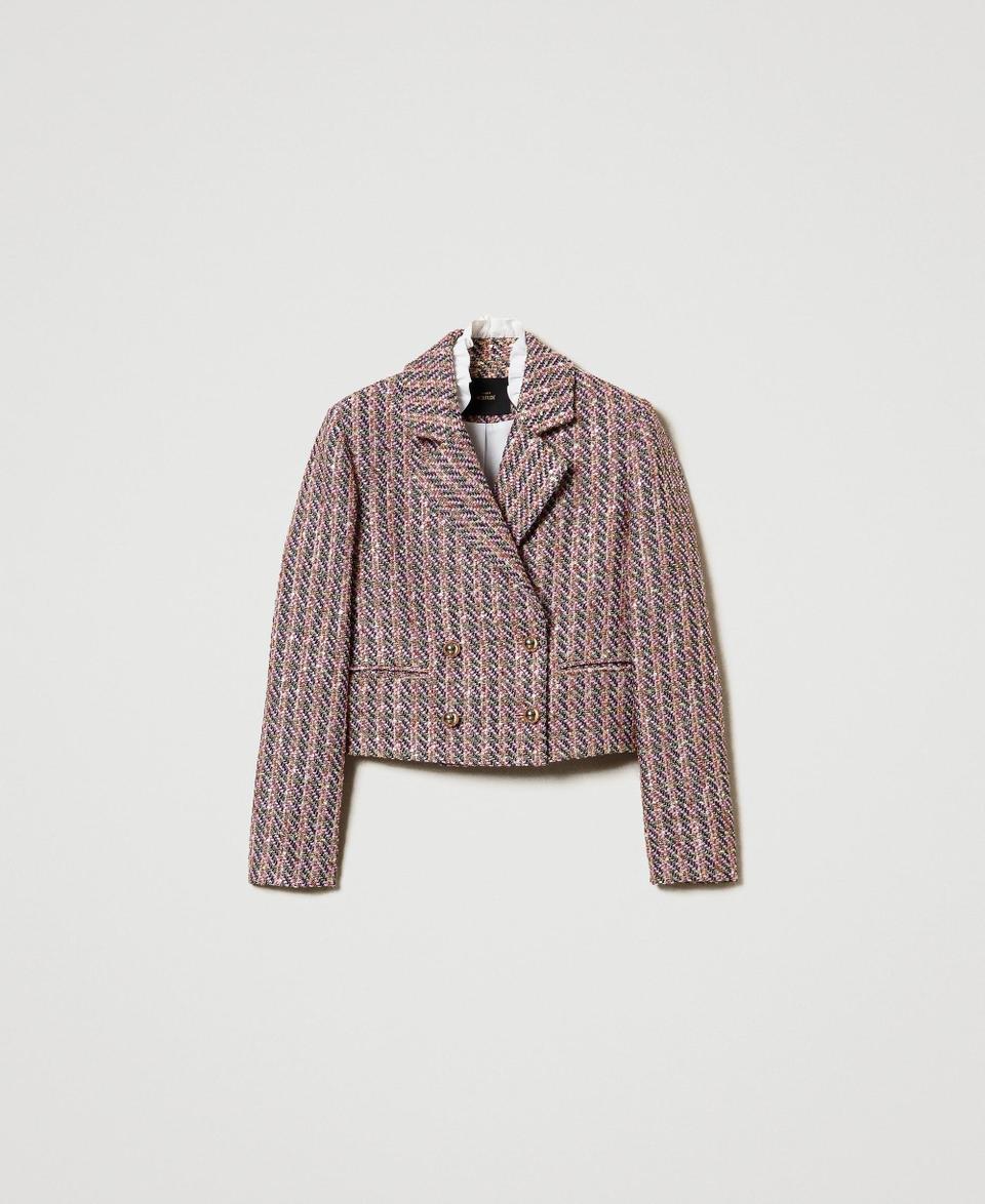 Twin Set Giacca Blazer In Bouclé E Lurex