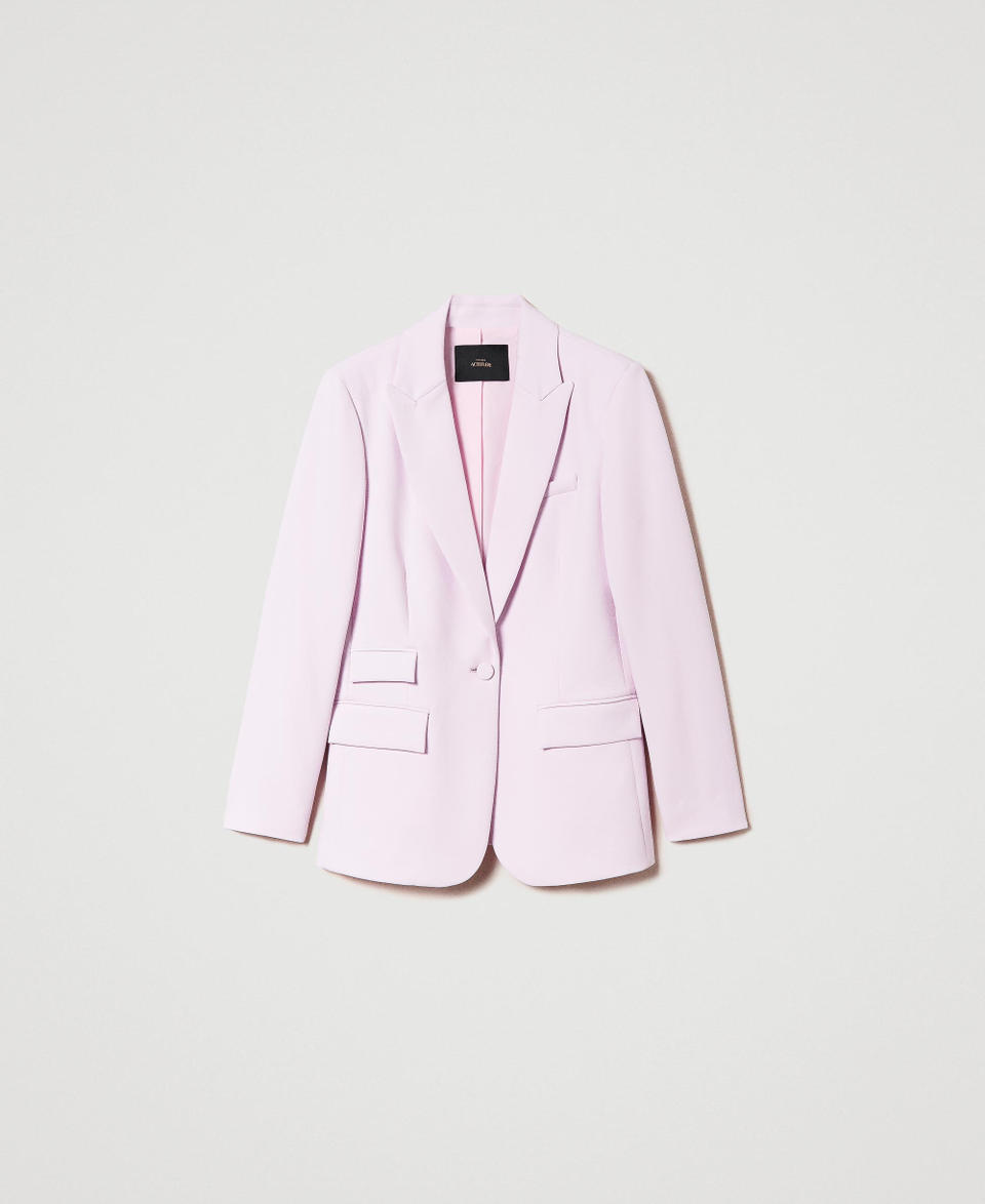 Twin Set Giacca Blazer In Crêpe Cady