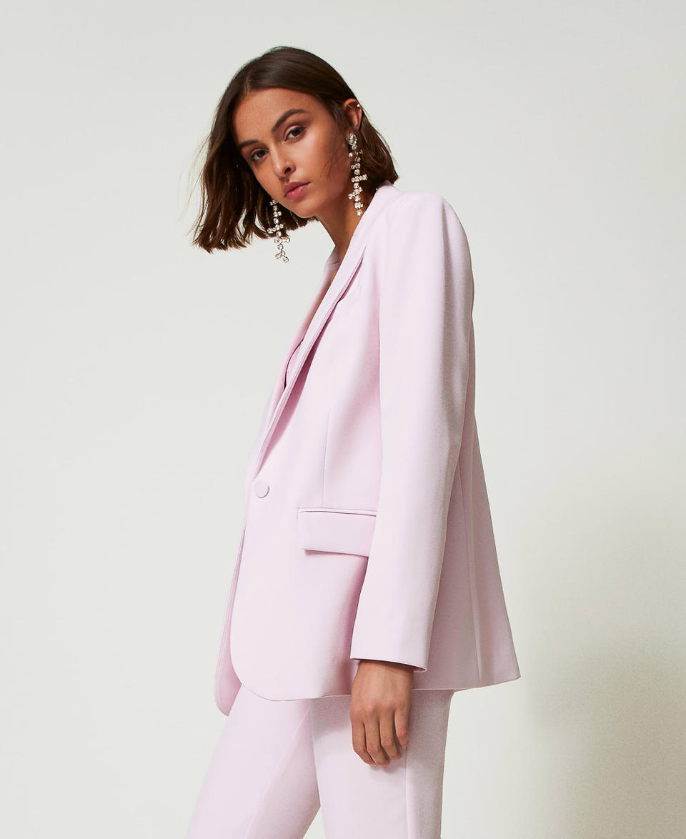 Twin Set Giacca Blazer In Crêpe Cady
